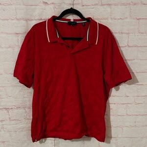Ted Baker London fire engine red polo
